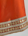 Maisa - Beige & Rust Orange