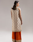 Maisa - Beige & Rust Orange