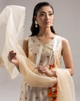 Maisa - Beige & Rust Orange