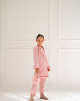 Mini Dahlia Blazer Set - Cotton Candy Pink