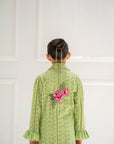 Mini Poppy Blazer Set - Kiwi Green