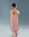 Dolly Heart Puff Sleeves - Baby Pink