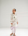Mini Lilly Blazer Set - Pearl & Lilac