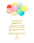 Rainbow Balloon Cake Topper Kit