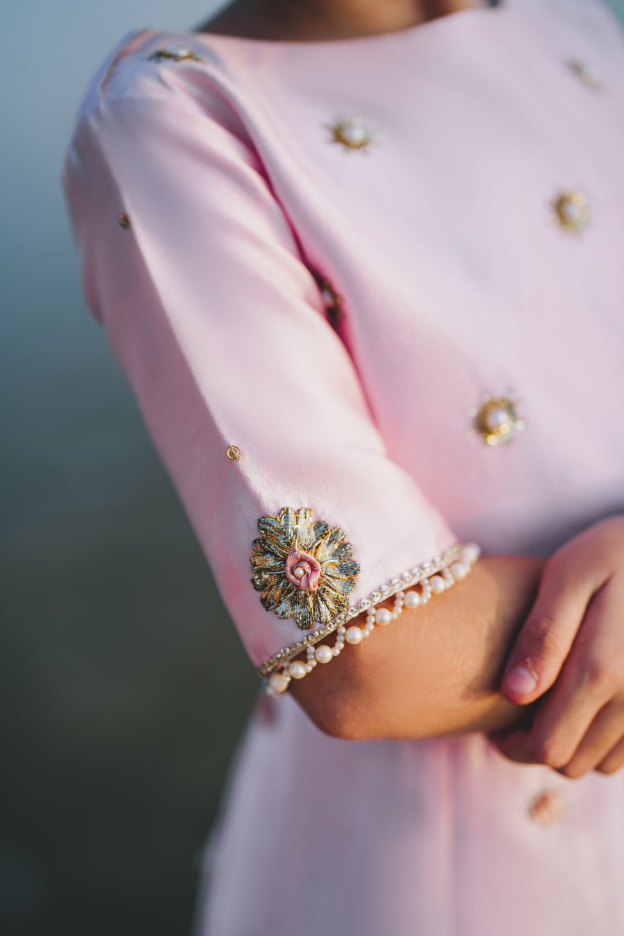 Peony Ombré & Sparkle Lengha & Choli Set