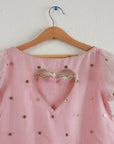 Dolly Heart Puff Sleeves - Baby Pink