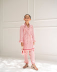 Mini Dahlia Blazer Set - Cotton Candy Pink