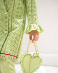Mini Poppy Blazer Set - Kiwi Green