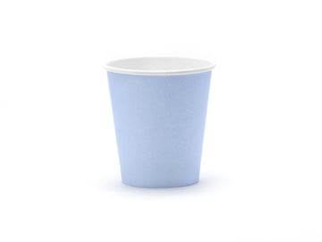 Pale Cornflower Blue Paper Cups