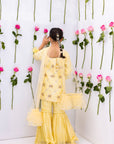 Emira Bows Gharara - Sunny Lemon