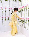 Emira Bows Gharara - Sunny Lemon