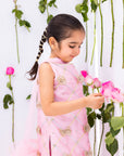 Emira Bows Gharara - Blush Pink
